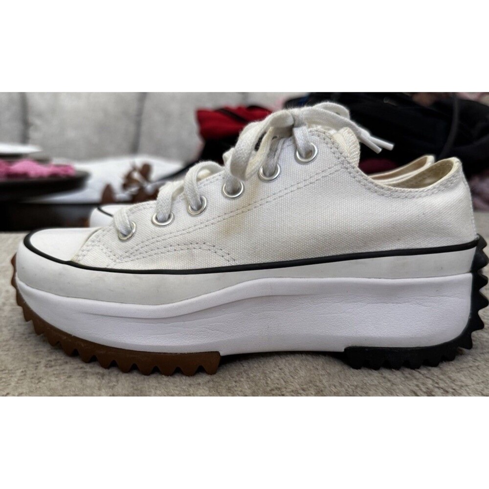 NWT Converse Run Star Hike Platform Ox Shoes Egret White Gum 168817C M4.5 W6